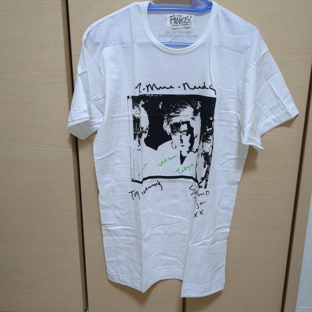 TM NETWORK グラフィックTシャツ ホワイト T-MUE-NEEDS