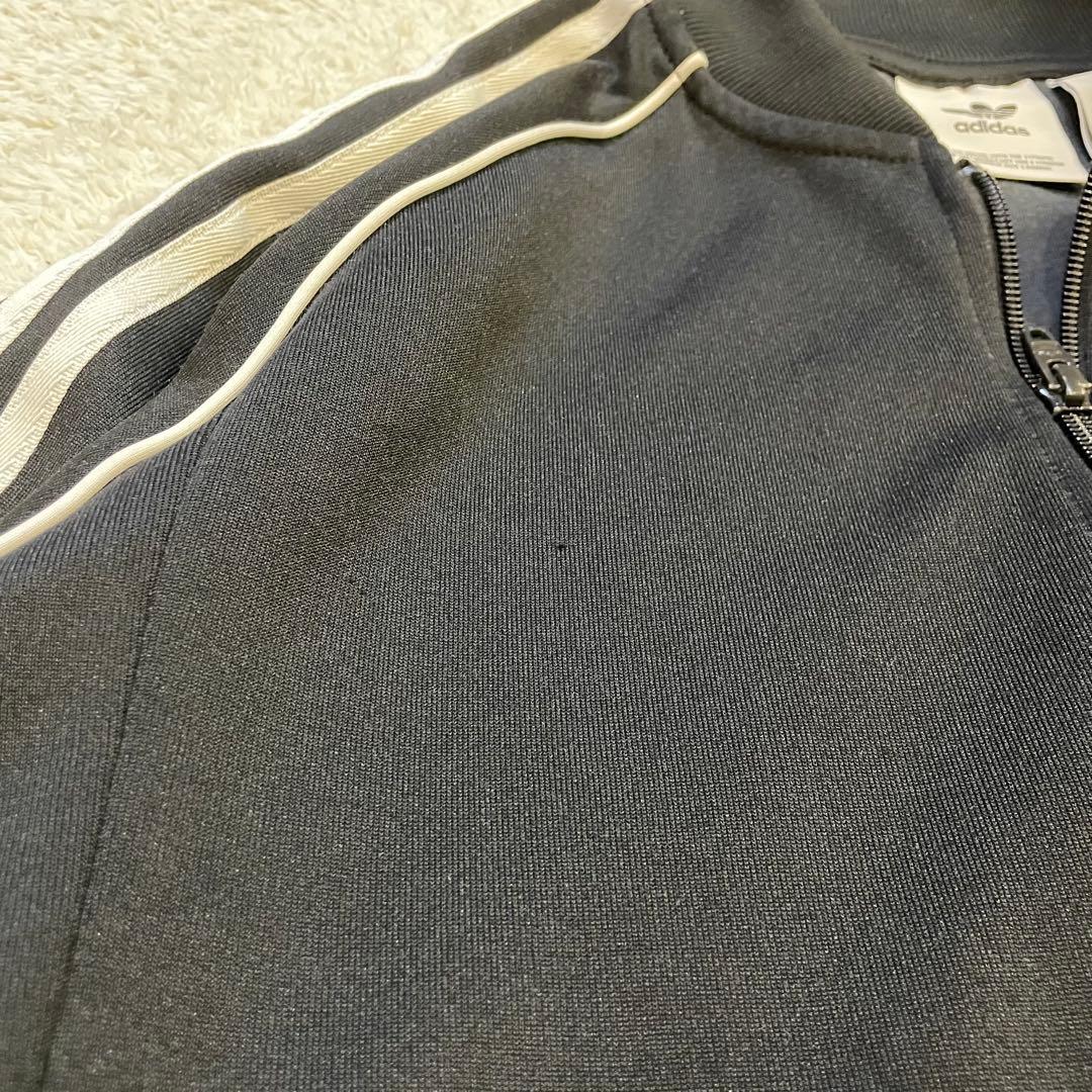 アディダス　トラックジャケット　トラックパンツ　ジャージ　セットアップ　襟なし