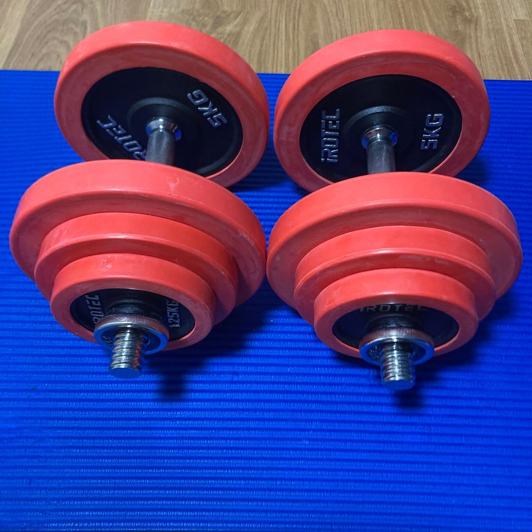 IROTEC（アイロテック） ラバー ダンベル 40KGセット片手20kg×2個