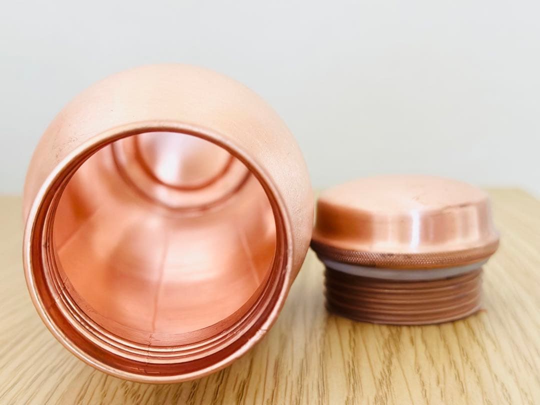 Copper 純銅製二重構造水筒2本セット 1000ml 新品