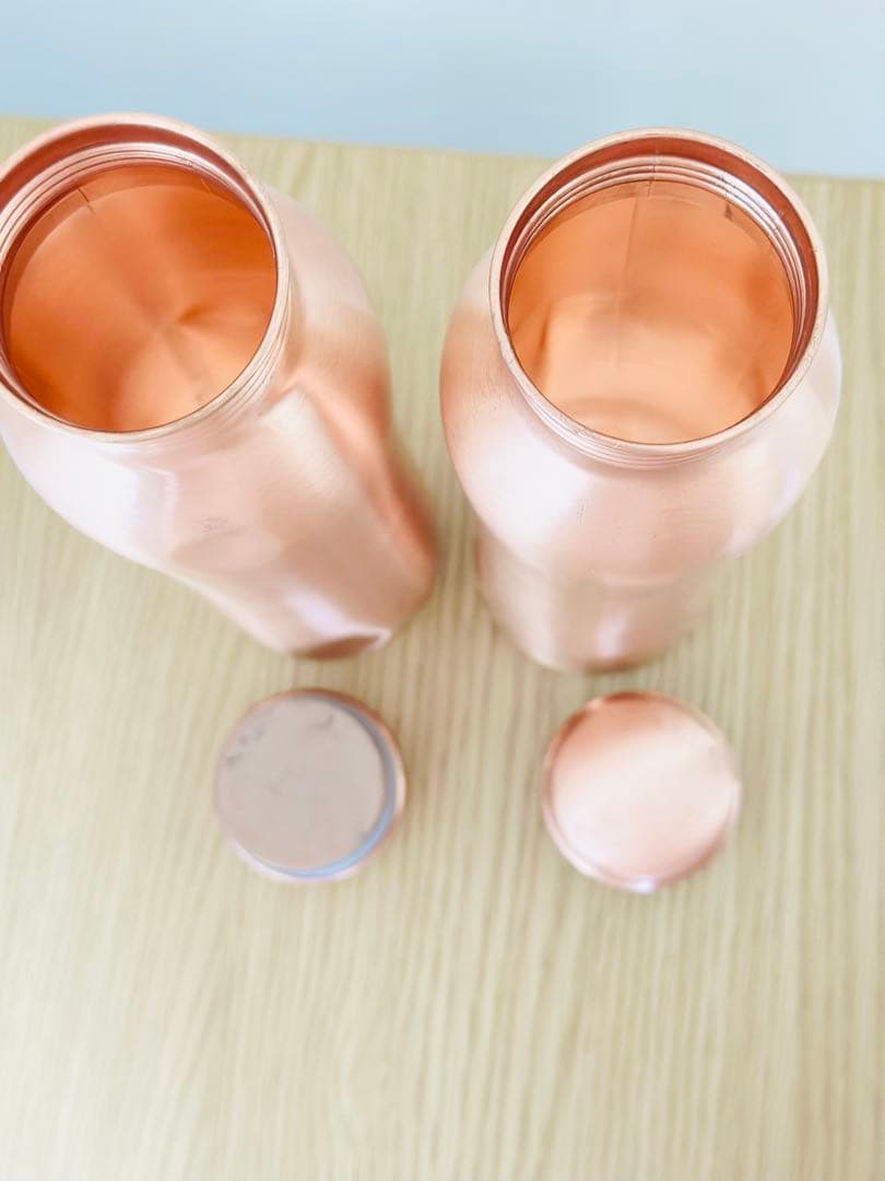 Copper 純銅製二重構造水筒2本セット 1000ml 新品