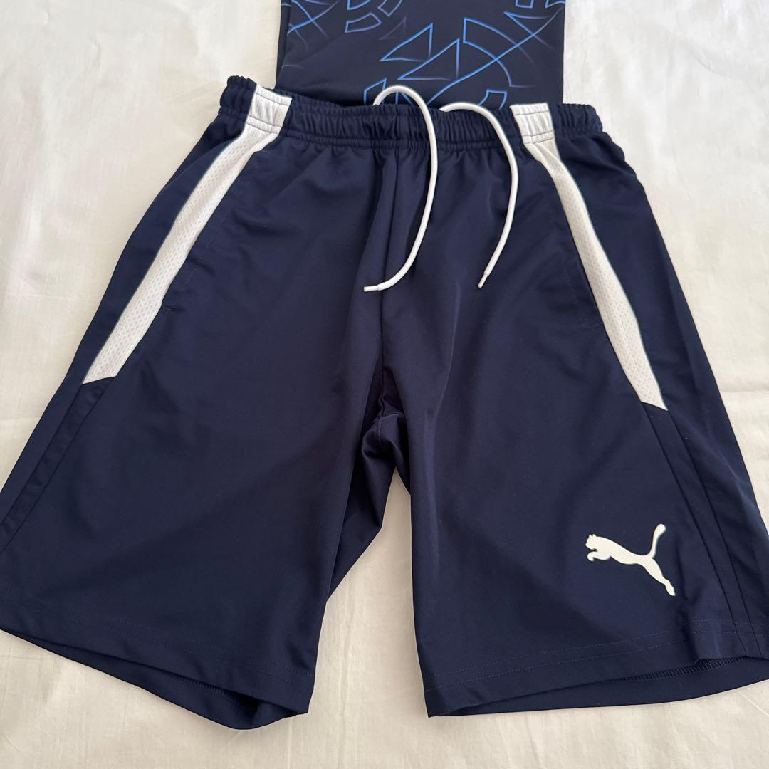 ＊PUMA＊サッカーTEAMLIGA＊ネイビー＊160