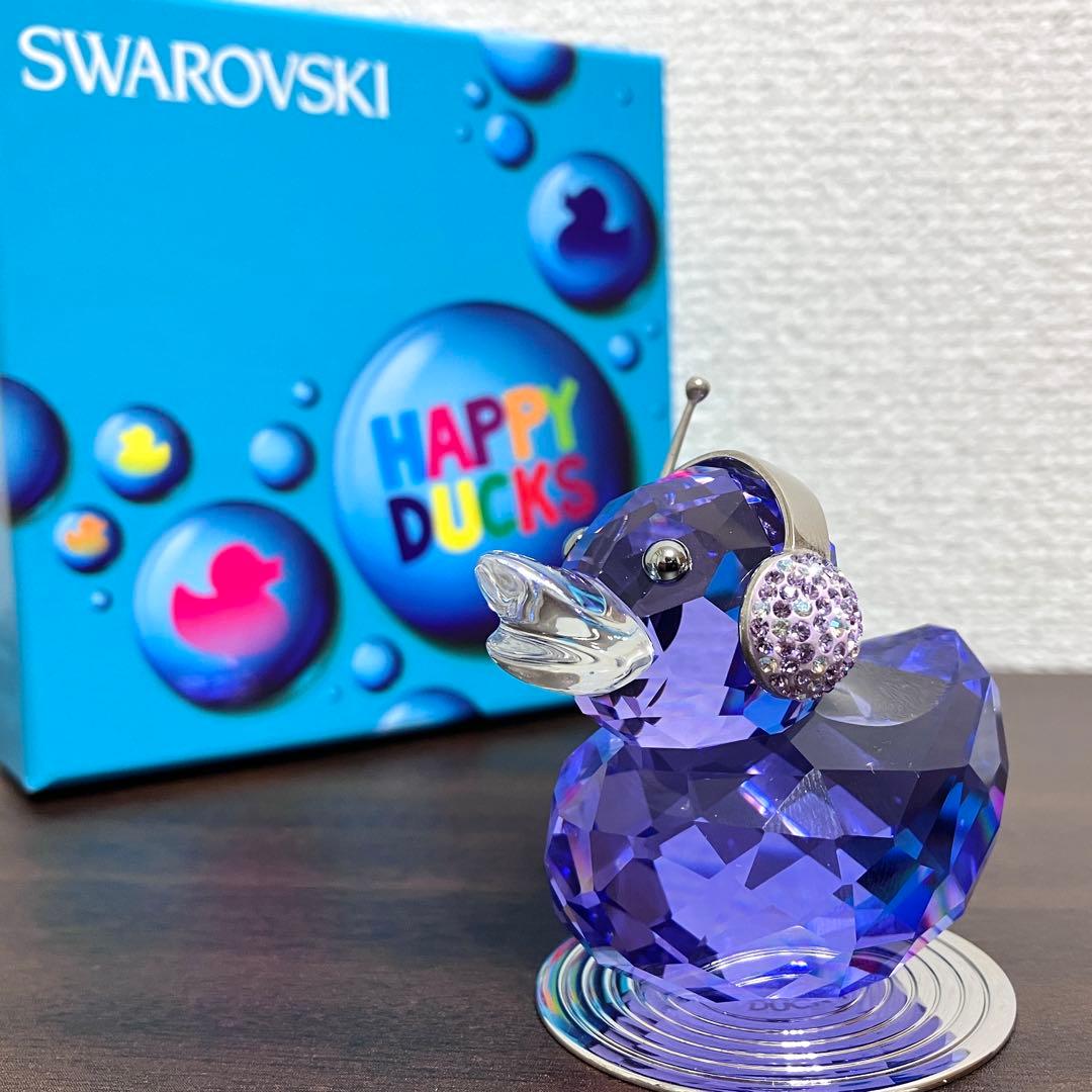 スワロフスキー Happy Duck ハッピーダック DJ パープル