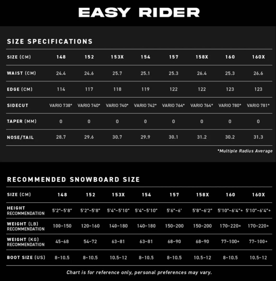 新品未使用 NEVERSUMMER EASY RIDER 154cm