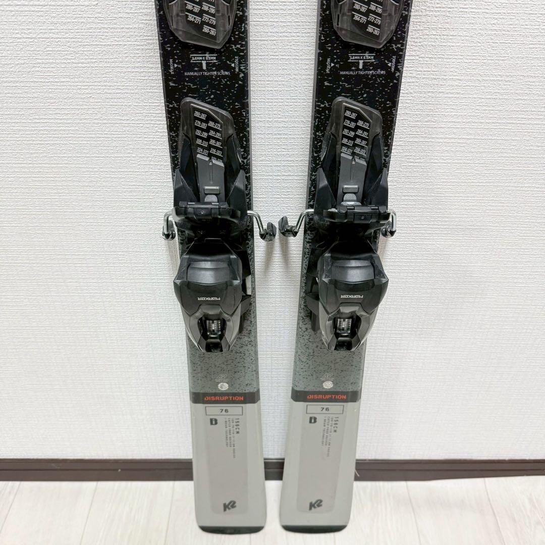 K2 DISRUPTION 76 156cm MARKER M2 スキーセット