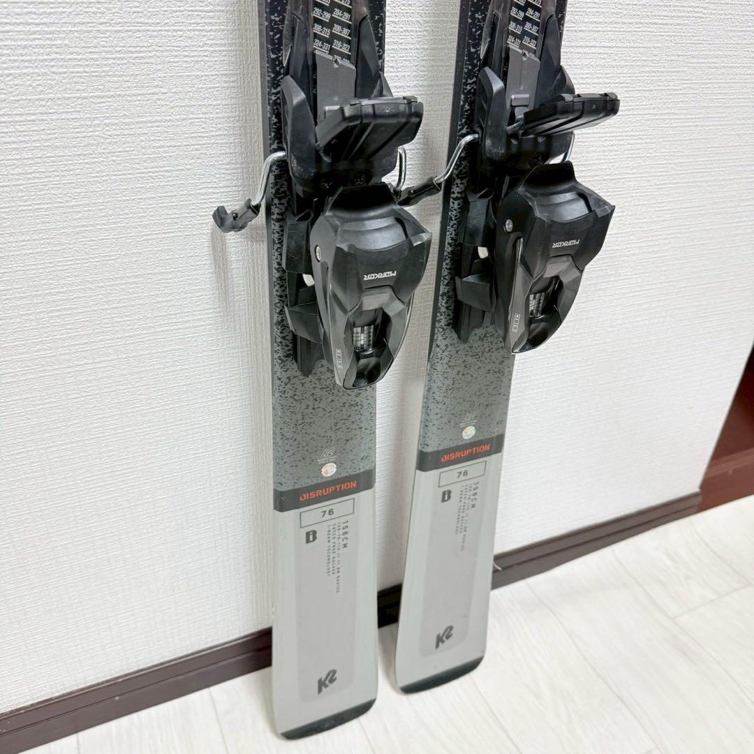 K2 DISRUPTION 76 156cm MARKER M2 スキーセット