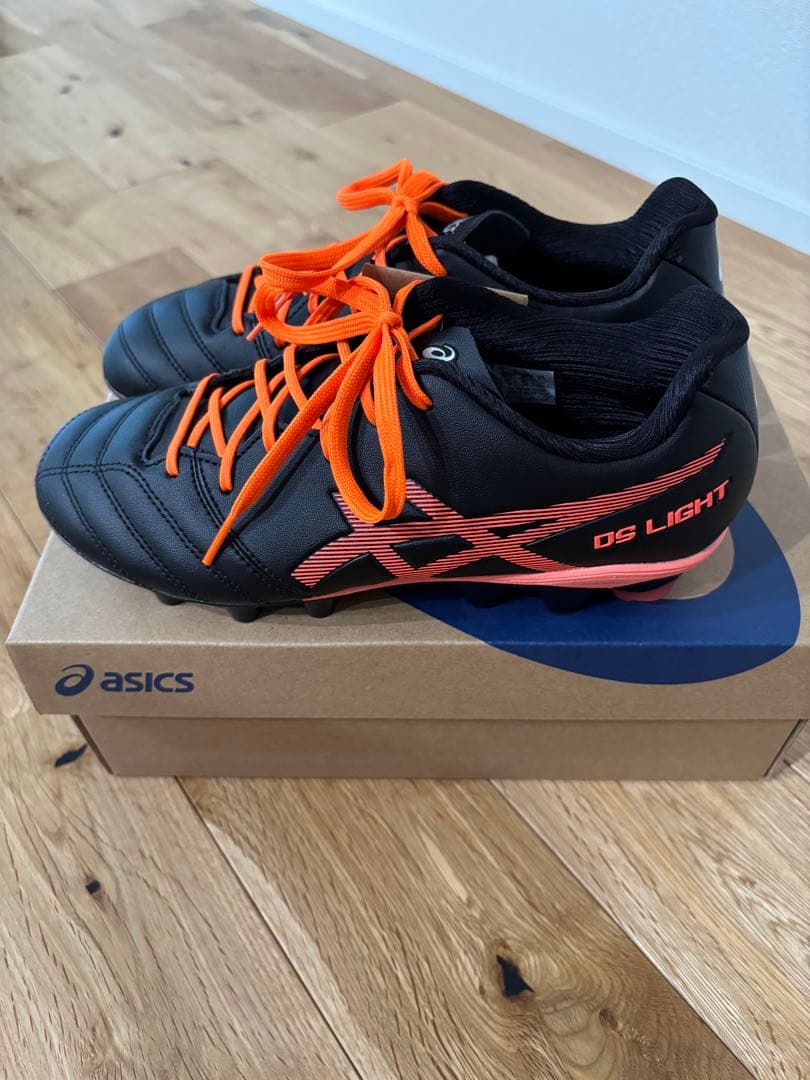 【新品】ASICS DS LIGHT ジュニアサッカースパイク ブラック23cm