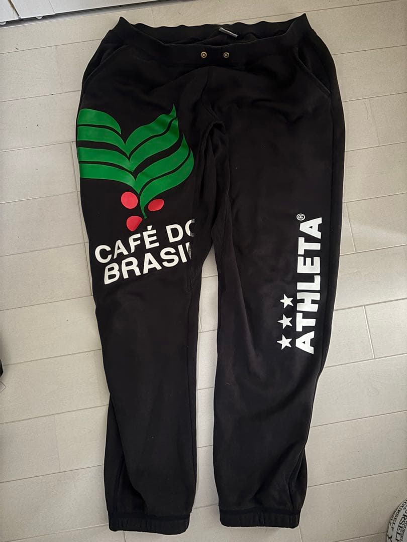 上下セット☆セットアップ☆ATHLETA フルジップパーカー 上下Oサイズ 黒