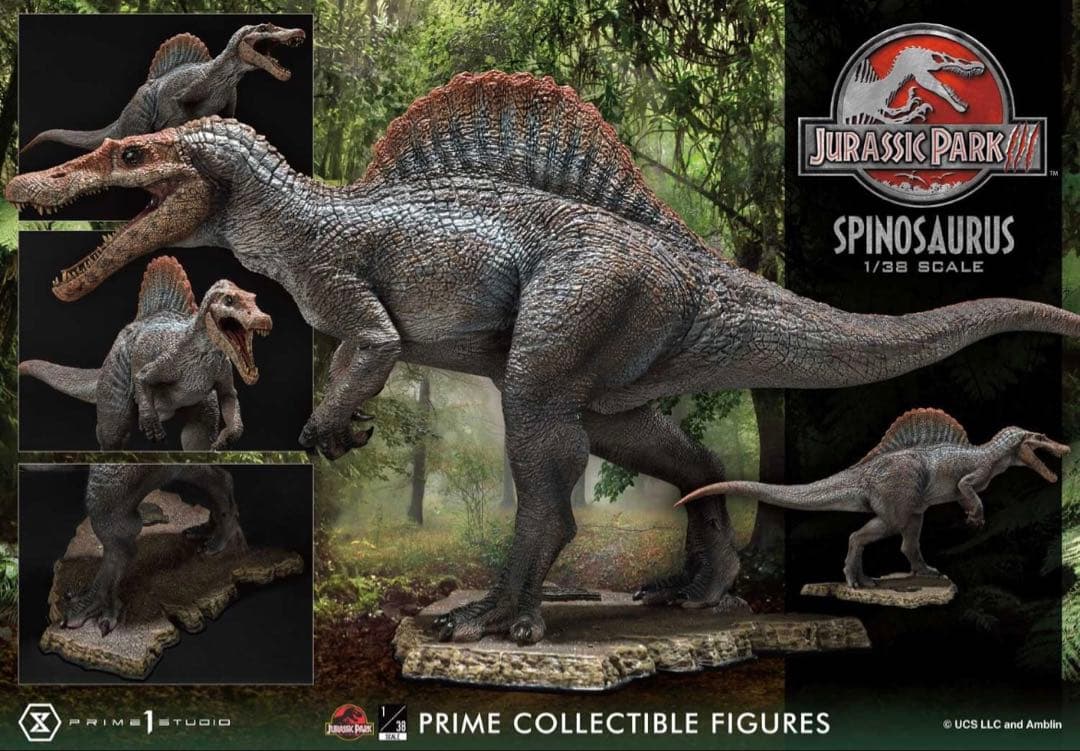 ★完全限定品★スピノサウルス★ プライム1スタジオ　ジュラシックパークフィギュア