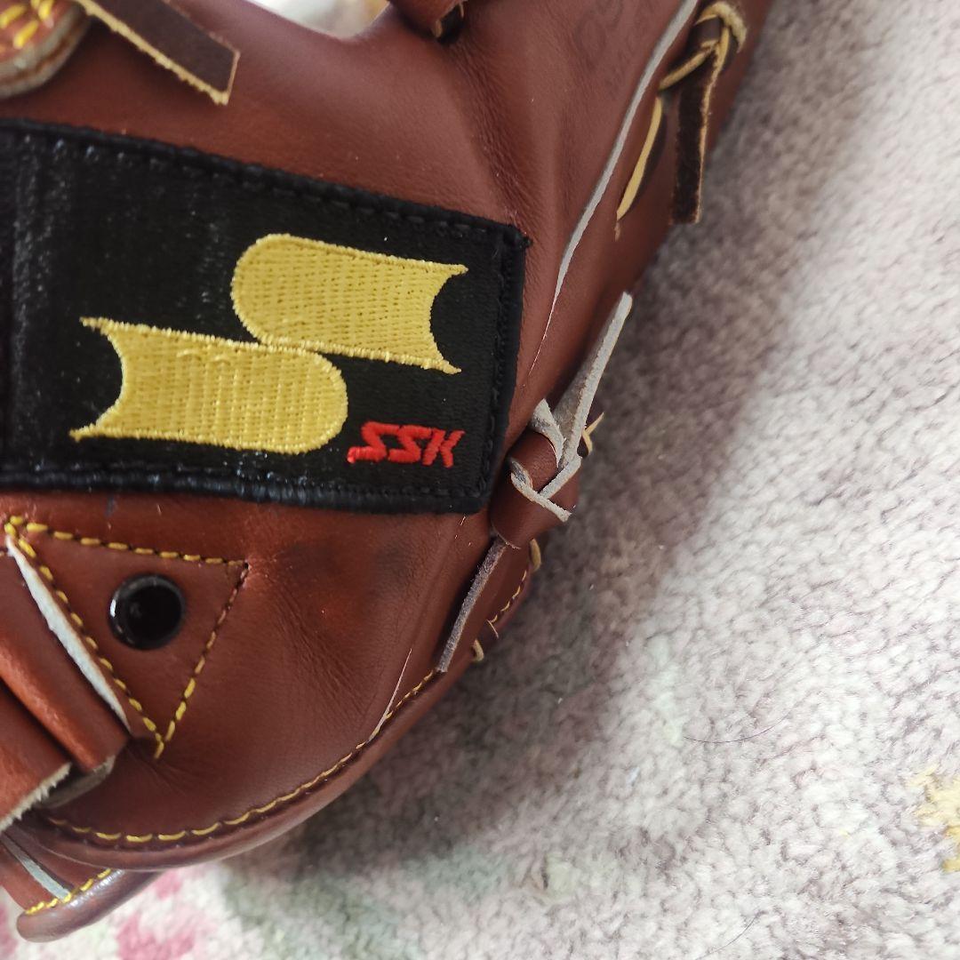 SSK Dimple 軟式用グローブ ブラウン外野手用