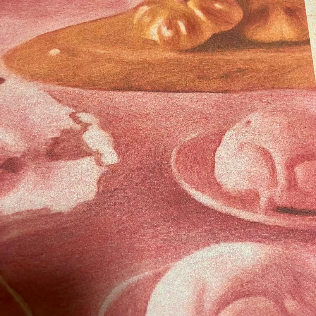 スイーツアート9 パステル画　額縁寸法32.7㎝×24.0㎝×1.5㎝