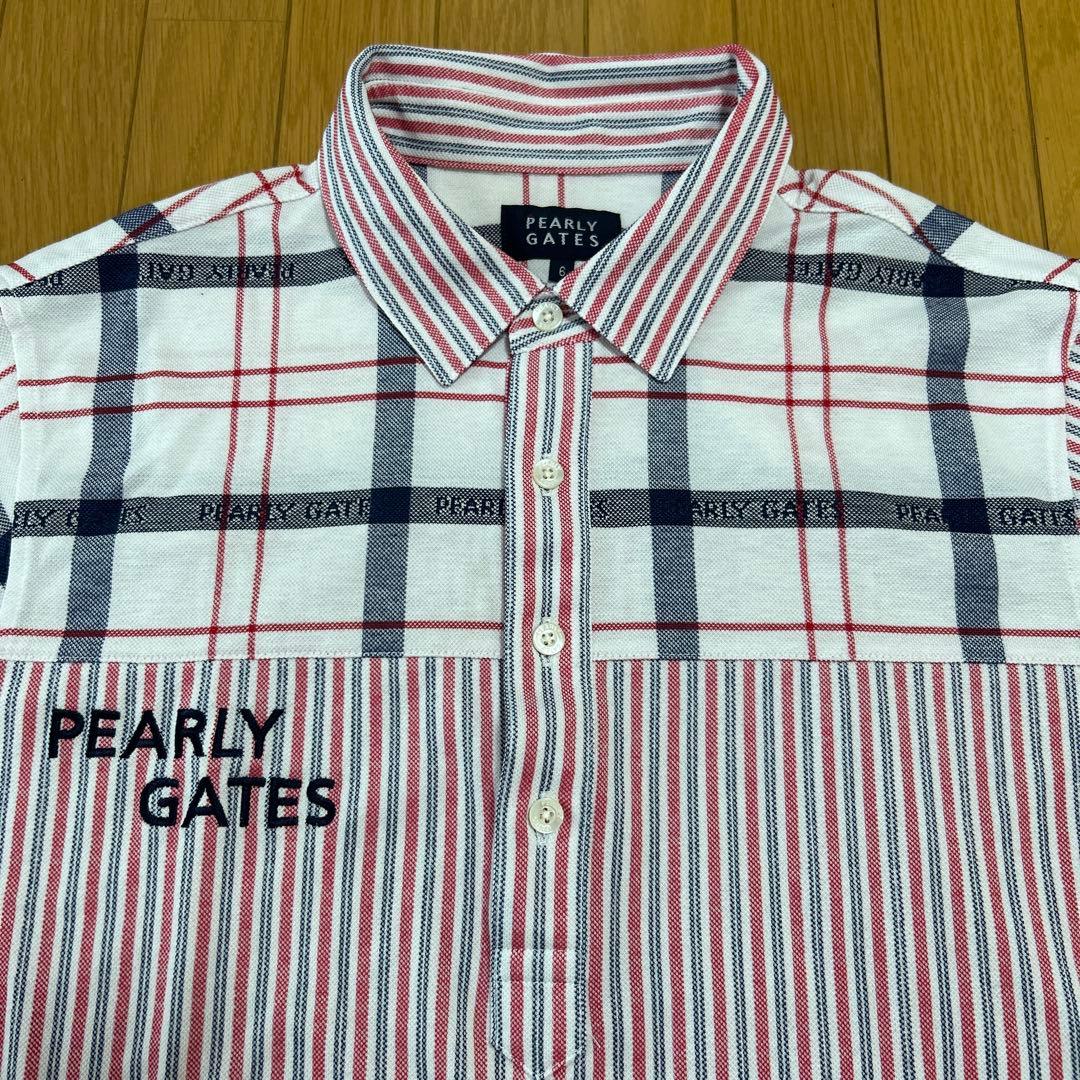 PEARLY GATES チェック柄 ゴルフシャツ【サイズ6】