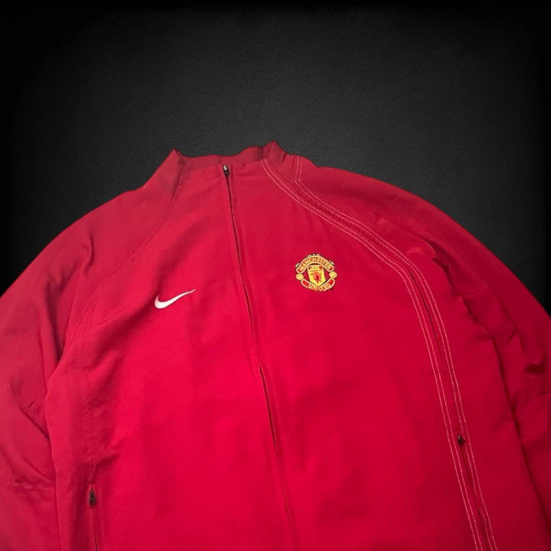 【NIKE 】マンチェスターユナイテッド ナイロンジャケット レッド フルジップ