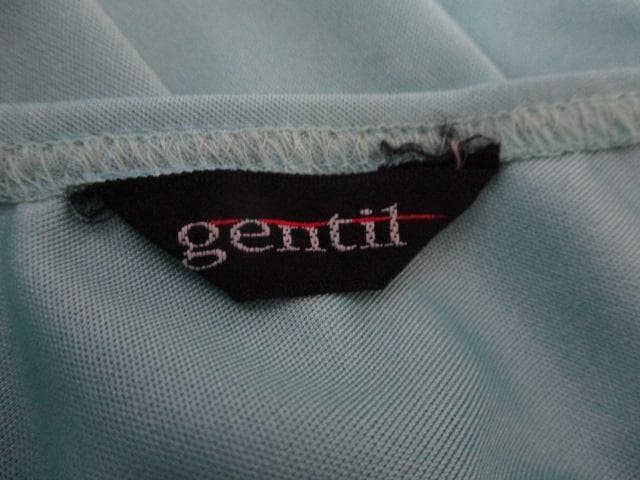 社交ダンス　gentilジャンティ　水色★パールベルト付き～ドレスワンピース