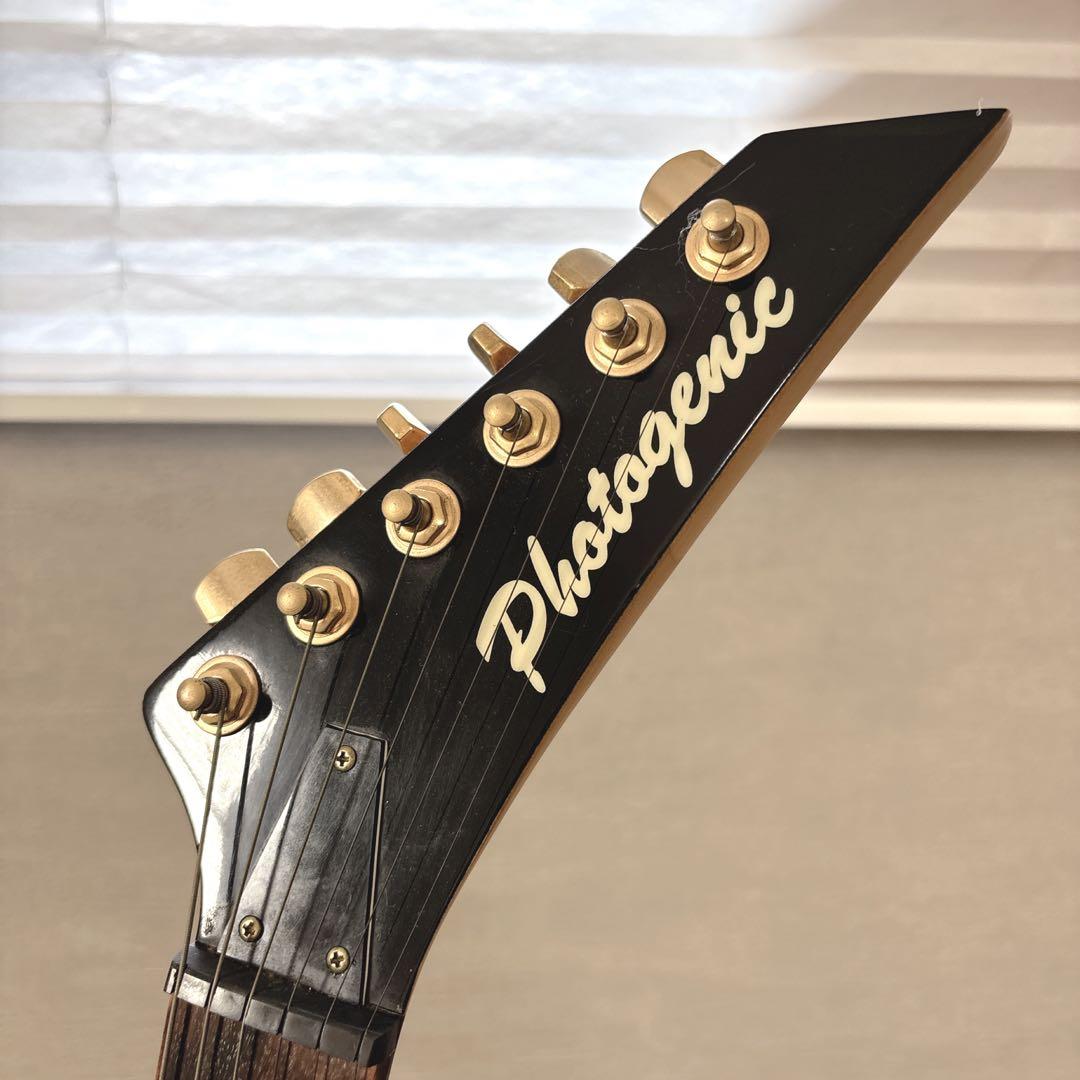 【美品】photogenic ストラト エレキギター メイプル パープル