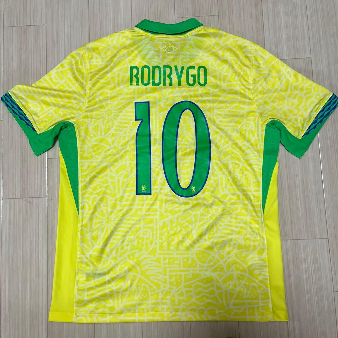 【大人気】ブラジル代表 2024 ホーム ユニフォーム 10.ロドリゴ
