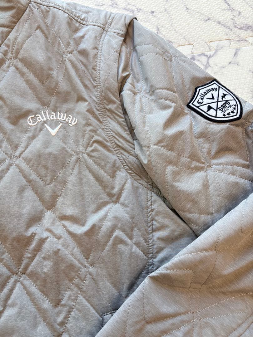 Callaway グレー キルティングジャケット LL
