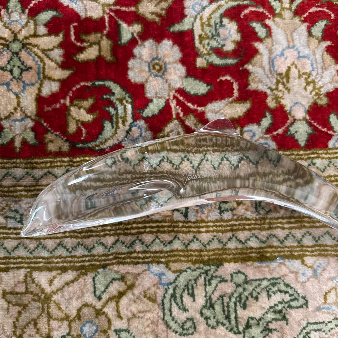 【バカラ】baccarat イルカ 動物 置物 インテリア★クリスタル　美品