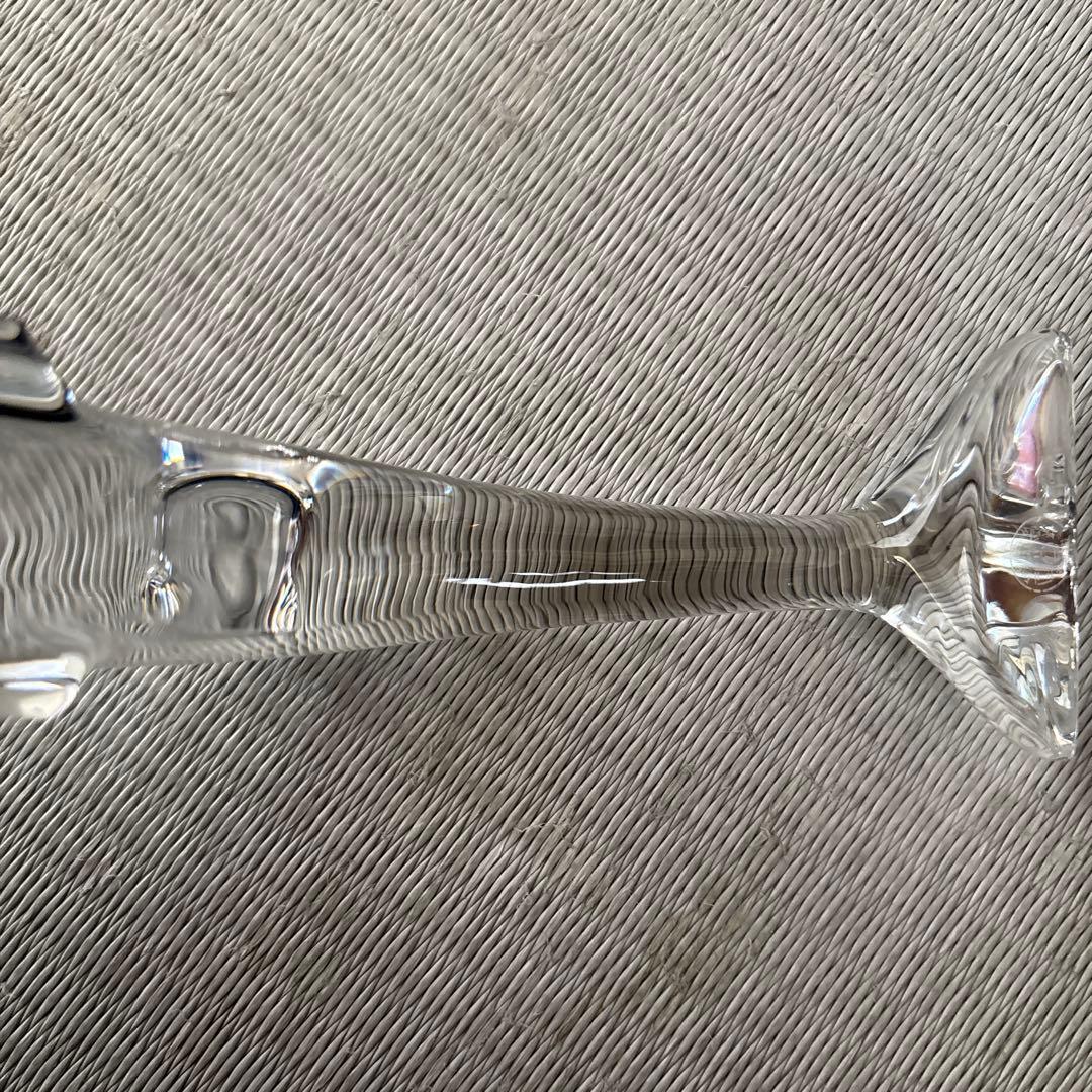 【バカラ】baccarat イルカ 動物 置物 インテリア★クリスタル　美品