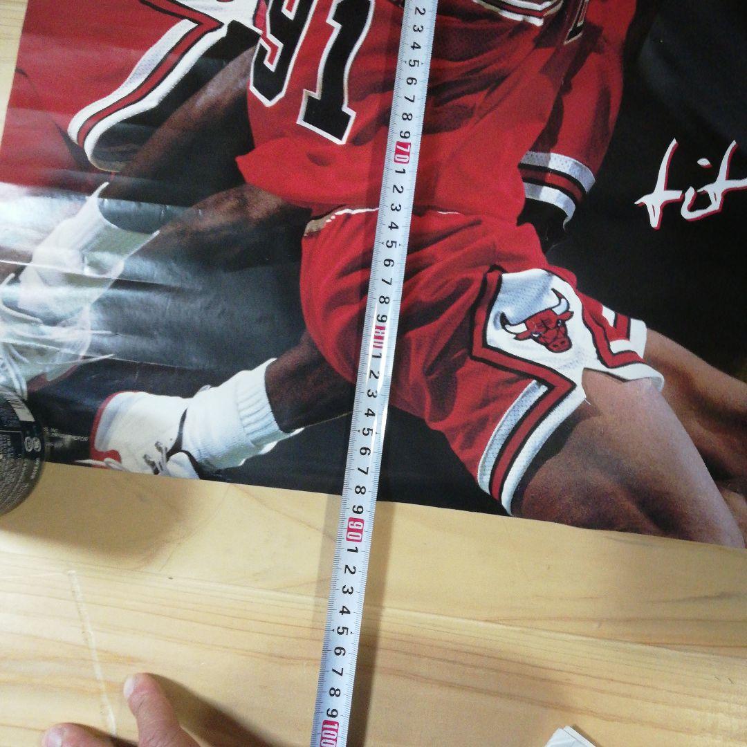 96年製 ライセンス Bulls ポスター Jordan pippen rodm