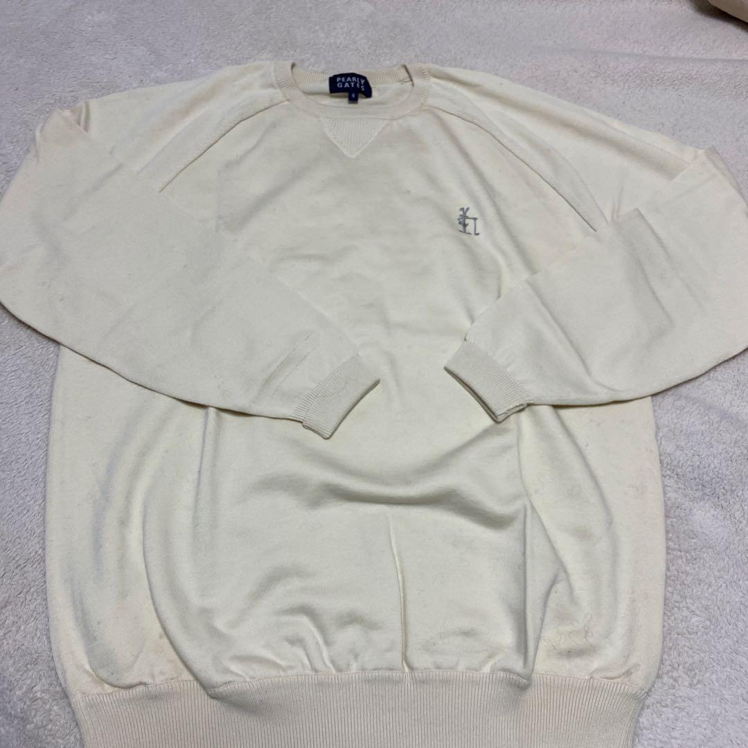 パーリーゲイツトレーナークリーム色ウサギsize6