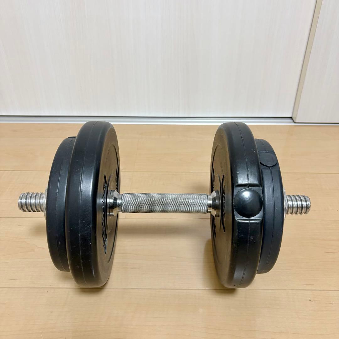 【ラバー仕様　床傷つかない】ファイティングロード 可変式ダンベル20kgセット