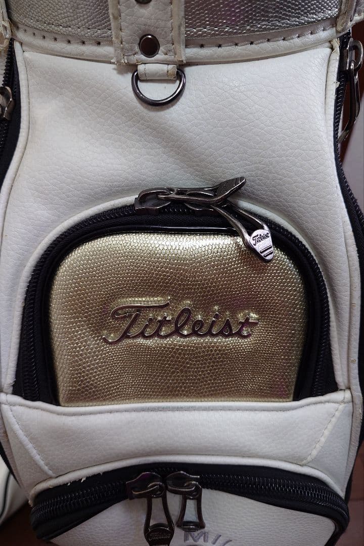 Titleist ホワイト キャディバッグ タイトリスト