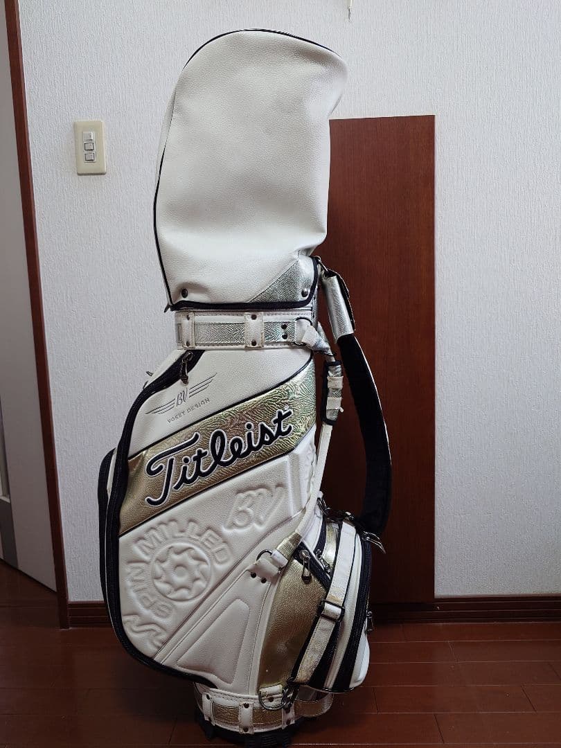 Titleist ホワイト キャディバッグ タイトリスト