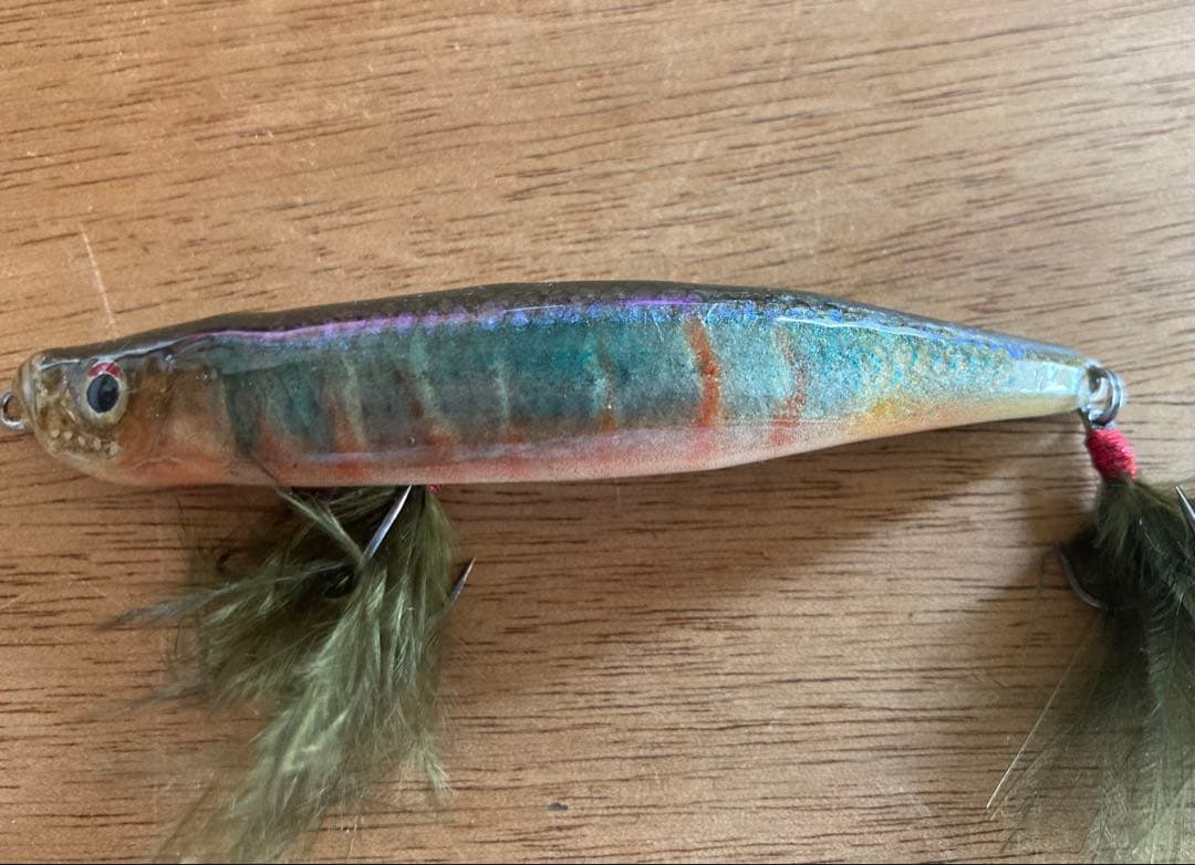 ベントミノー　86 カスタム　魚皮　リアルフィッシュハードルアー