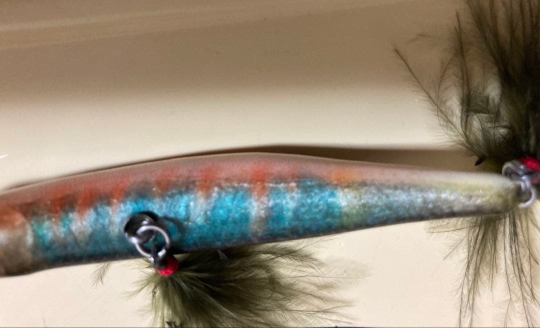 ベントミノー　86 カスタム　魚皮　リアルフィッシュハードルアー