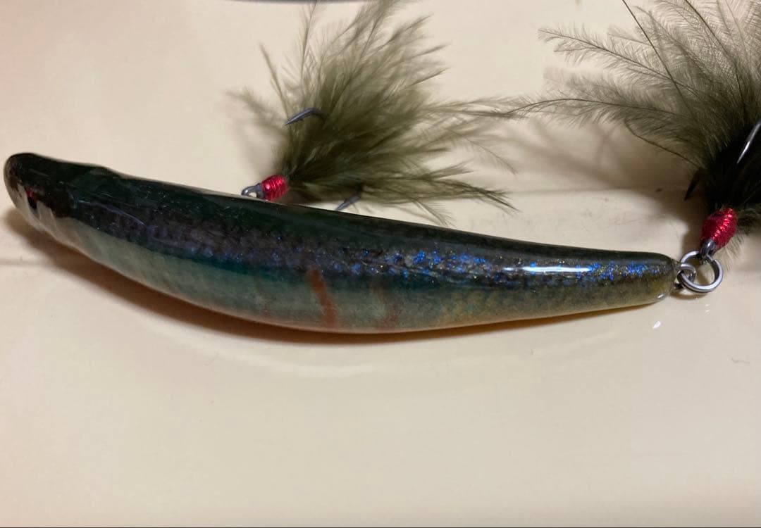 ベントミノー　86 カスタム　魚皮　リアルフィッシュハードルアー
