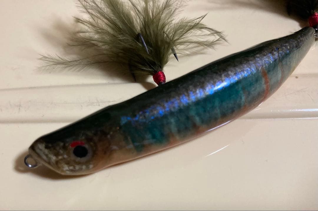 ベントミノー　86 カスタム　魚皮　リアルフィッシュハードルアー