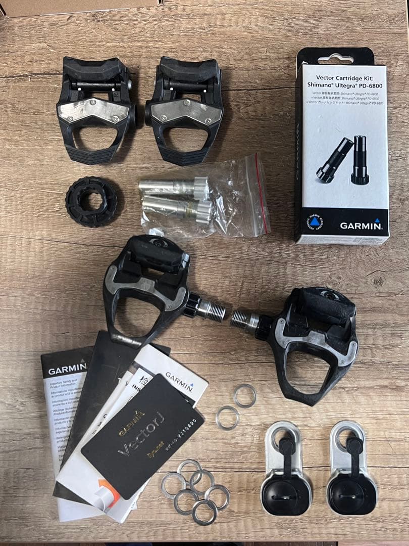 Garmin Vector J パワーメーター 両脚計測 シマノペダルに変換済