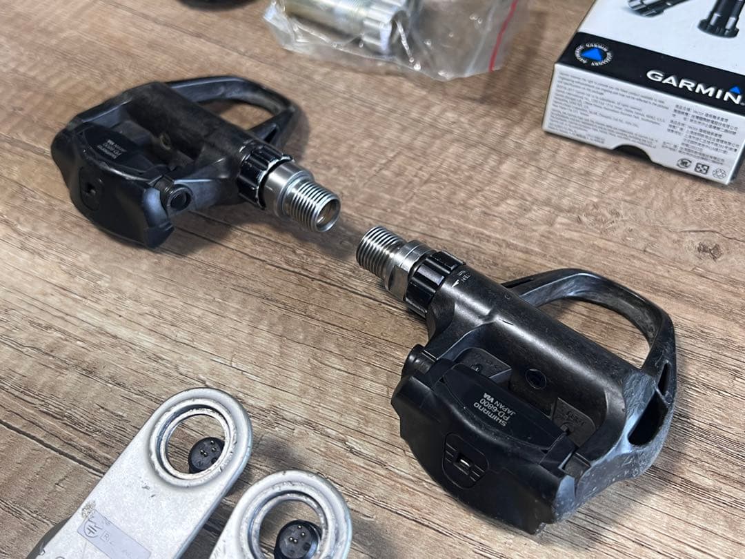 Garmin Vector J パワーメーター 両脚計測 シマノペダルに変換済