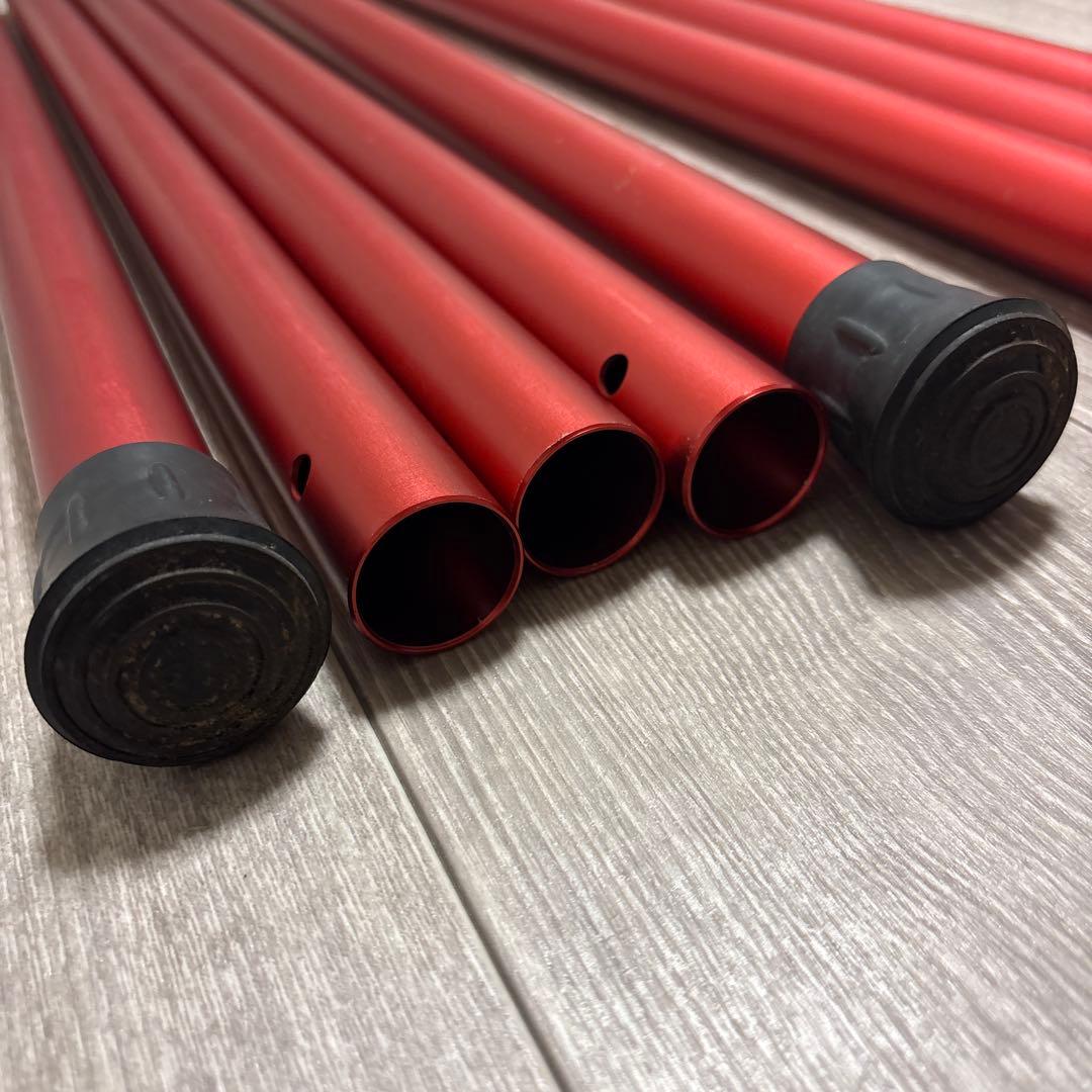 SHA33 スノーピーク ウイングポール レッド 240cm/280cm