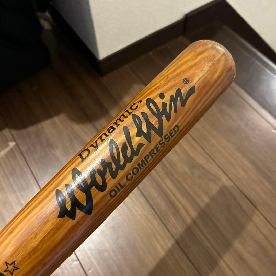 激レア　ミズノ　ワールドウィン　青カップ　軟式木製バット