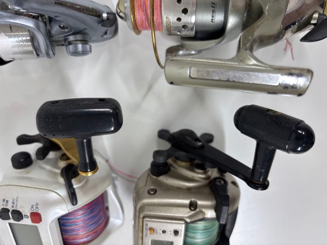 SHIMANO 小船1000 電動リール デジタル表示 ホワイト シルバー