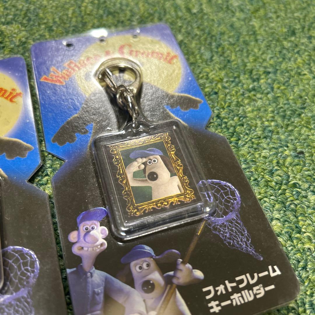ウォレスとグルミット フォトフレーム　キーホルダー　野菜畑で大ピンチ　ヴィクター