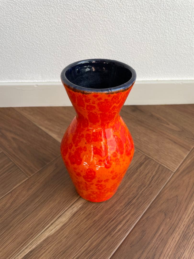 ヴィンテージフラワーベース　花瓶　ファットラバ　西ドイツ　ミッドセンチュリー