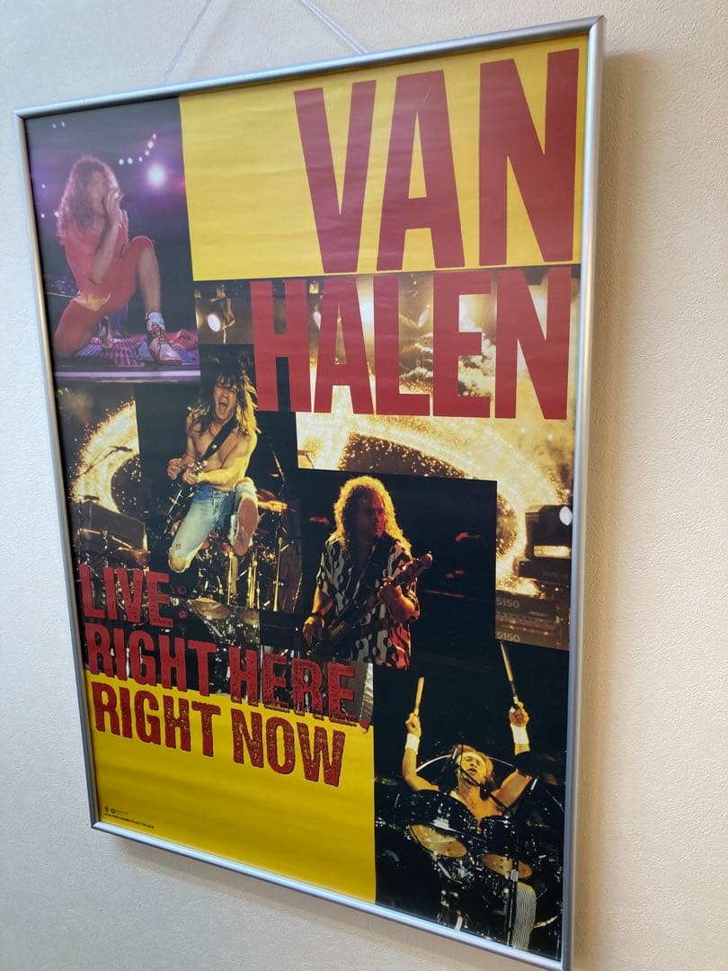 ヴァン・ヘイレン 告知ポスター B2 VAN HALEN 当時物 非売品 希少