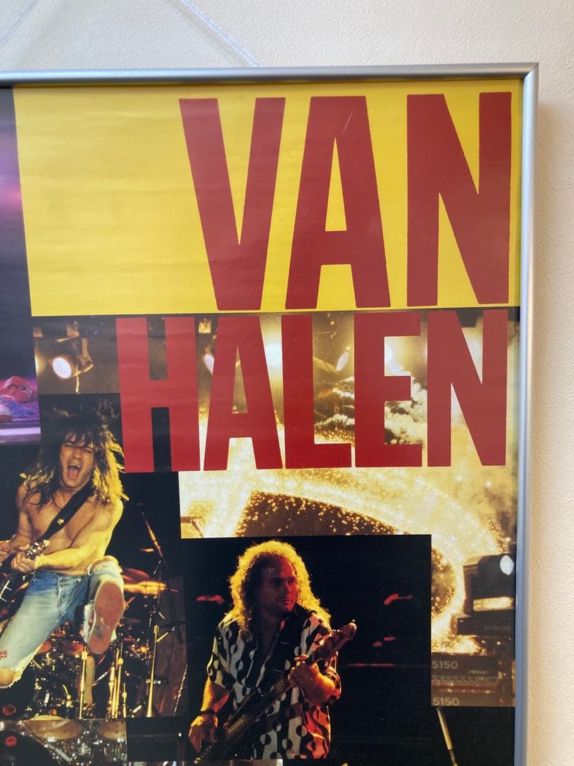 ヴァン・ヘイレン 告知ポスター B2 VAN HALEN 当時物 非売品 希少