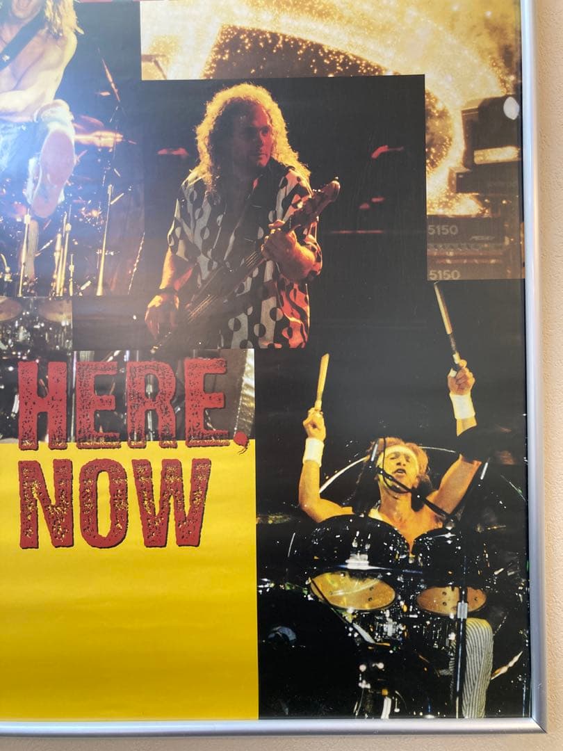 ヴァン・ヘイレン 告知ポスター B2 VAN HALEN 当時物 非売品 希少