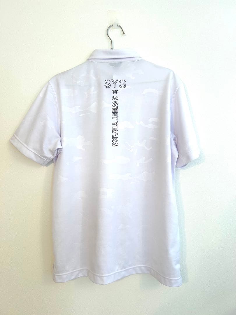 【極美品】SWEET YEARS SY32 ホワイト ゴルフポロシャツ