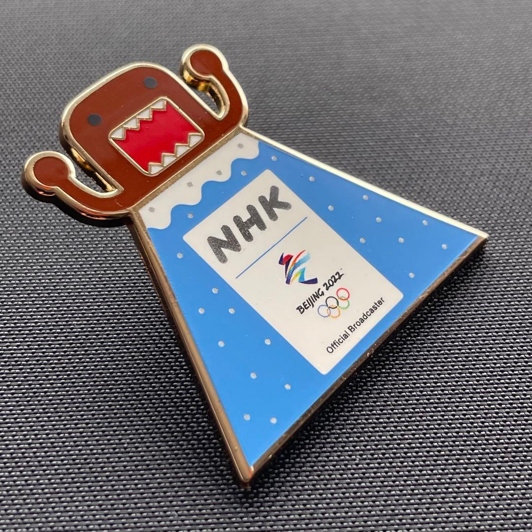 【非売品・新品】2022 北京オリンピック NHK どーもくん ピンバッジ