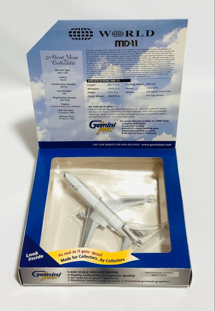 Gemini 1/400 MD-11 ワールド航空(World Airways)