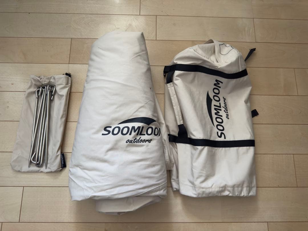 Soomloomヘキサタープ4.2ｍｘ4.1ｍ 焚き火可 ポリコットンTC