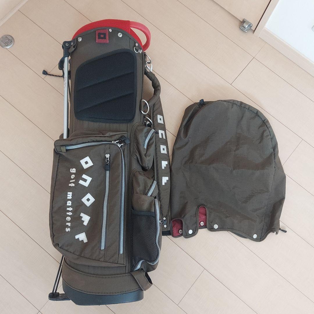 ONOFF オノフ 軽量 キャディバック スタンド オリーブグリーン★良品