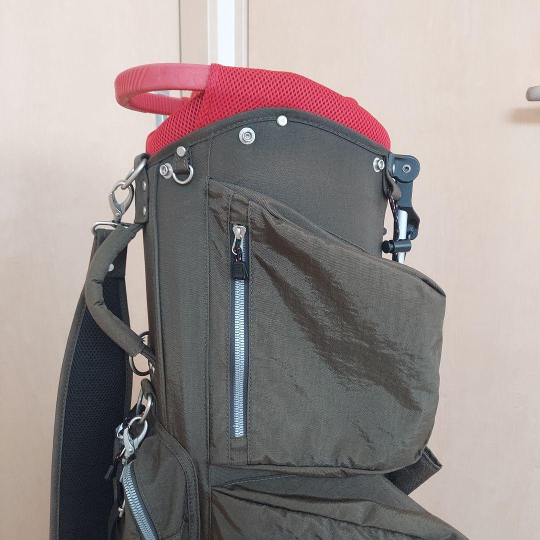ONOFF オノフ 軽量 キャディバック スタンド オリーブグリーン★良品