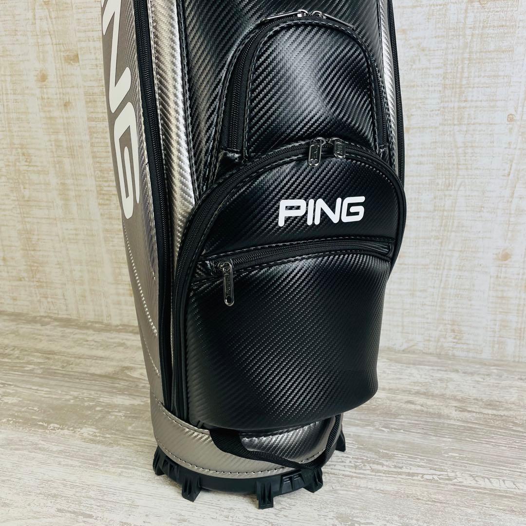 PING ピンPUソフトポリウレタン　スポーティー　キャディバッグ　9.5型