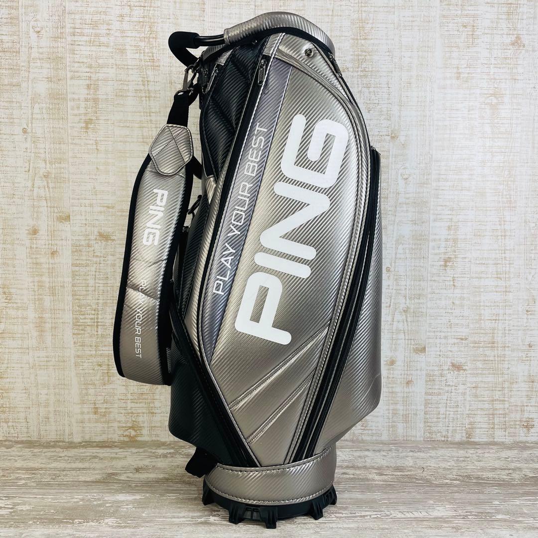 PING ピンPUソフトポリウレタン　スポーティー　キャディバッグ　9.5型